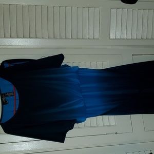 Blue Midnight Velvet dress